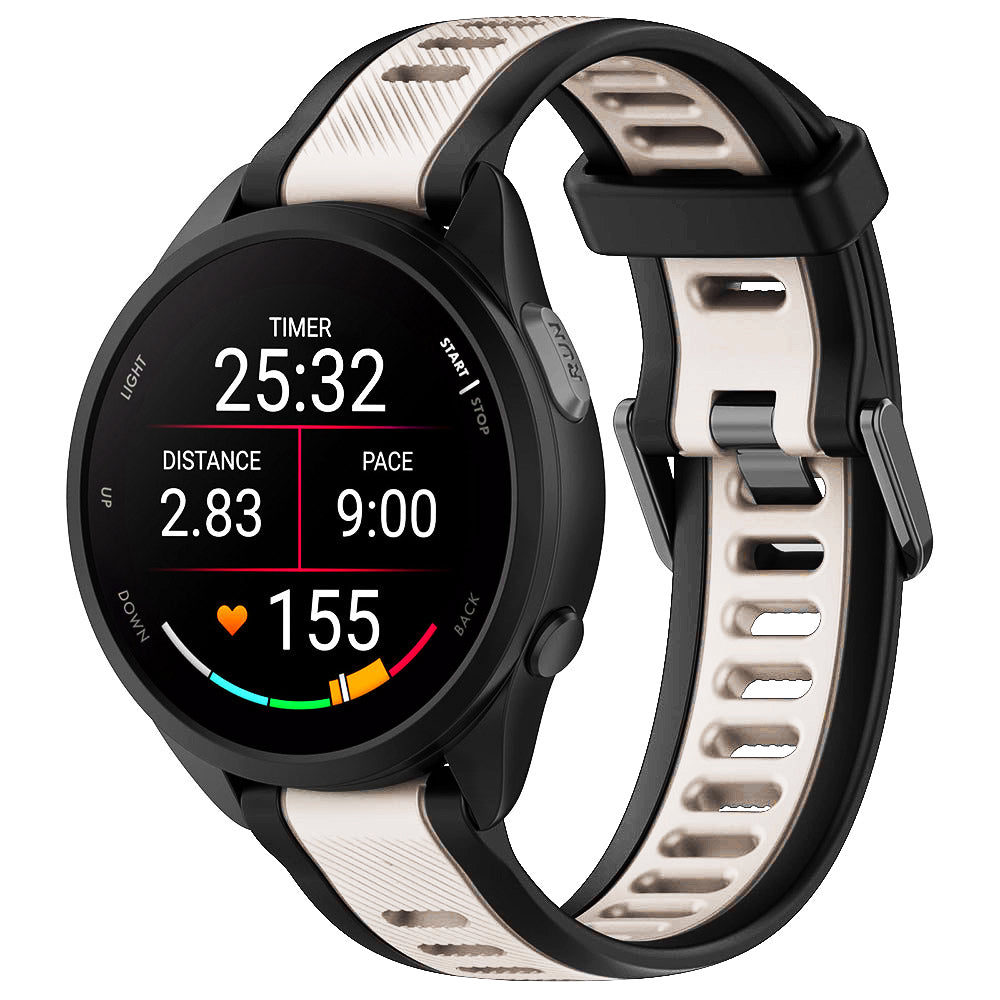 Curea Techsuit W053 pentru Samsung Galaxy Watch / Huawei Watch Series, 20mm, Bej