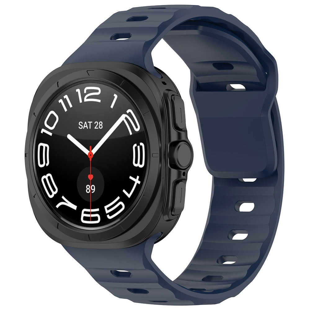 Curea Techsuit W055 pentru Samsung Galaxy Watch Ultra, Bleumarin