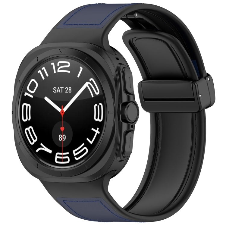 Curea Techsuit W056 pentru Samsung Galaxy Watch Ultra, Bleumarin