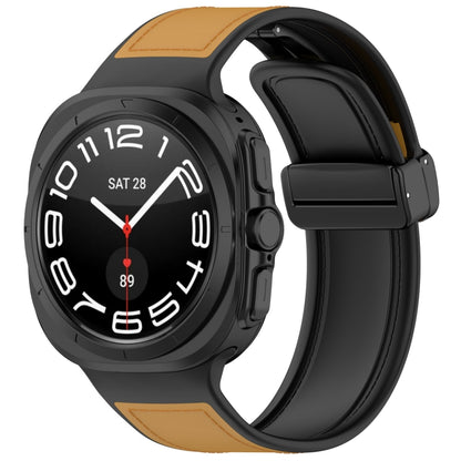 Curea Techsuit W056 pentru Samsung Galaxy Watch Ultra, Maro