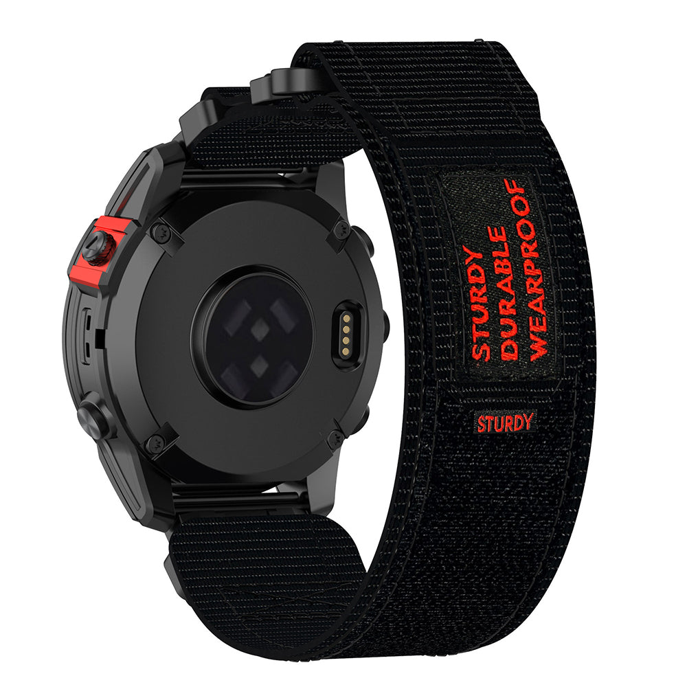 Curea Techsuit W057 pentru Garmin Instinct / Approach / Fenix Watch Series, 20mm, Neagra
