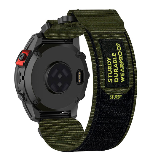 Curea Techsuit W057 pentru Garmin Watch Fenix / Forerunner Series, 22mm, Verde
