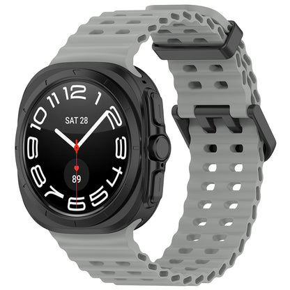 Curea Techsuit W062 pentru Samsung Galaxy Watch Ultra, Gri