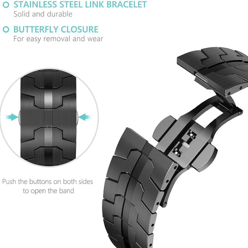 Curea Techsuit W063 pentru Apple Watch 49mm / 46mm / 45mm / 44mm / 42mm Series, Portocalie