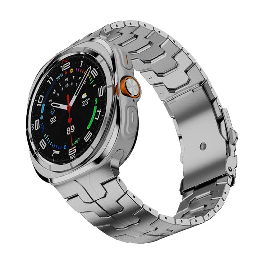 Curea Techsuit W063 pentru Samsung Galaxy Watch Ultra, Argintie