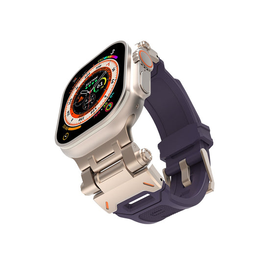 Curea Techsuit W064 pentru Apple Watch 49mm / 46mm / 45mm / 44mm / 42mm Series, Argintie Mov