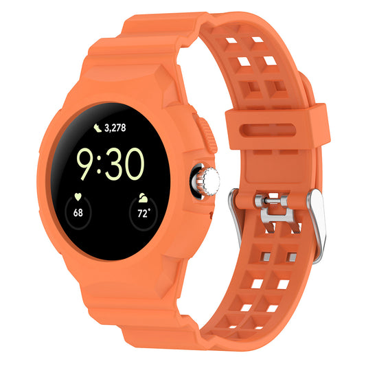 Curea Techsuit W065 pentru Google Pixel Watch 3 41mm / Watch 2 / Watch, Portocalie