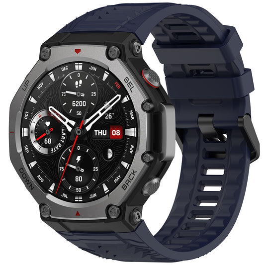 Curea Techsuit W067 pentru Amazfit T-Rex 3, Bleumarin