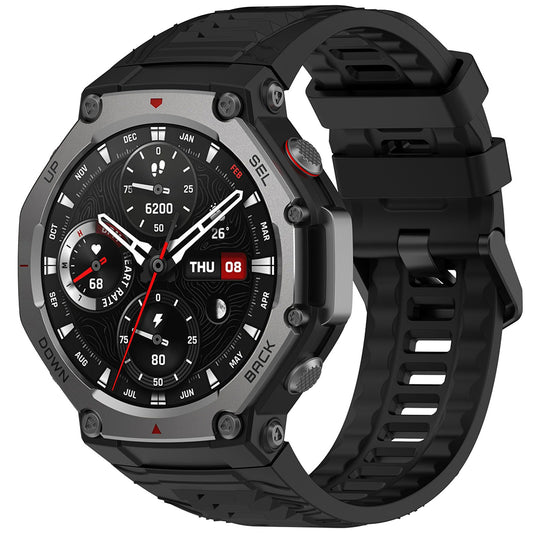 Curea Techsuit W067 pentru Amazfit T-Rex 3, Neagra
