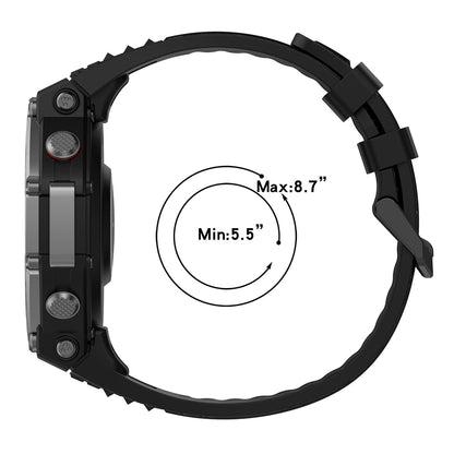 Curea Techsuit W067 pentru Amazfit T-Rex 3, Neagra