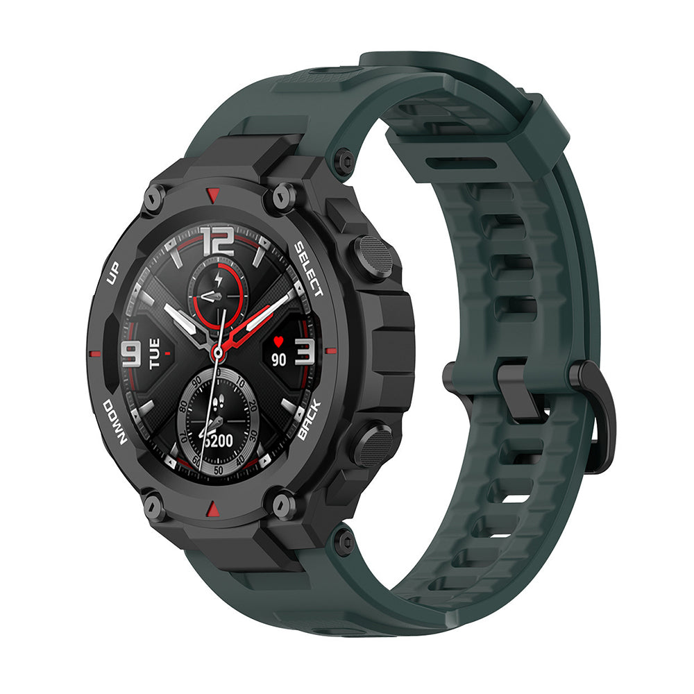 Curea Techsuit W067 pentru Amazfit T-Rex Pro / T-Rex, Verde Inchis