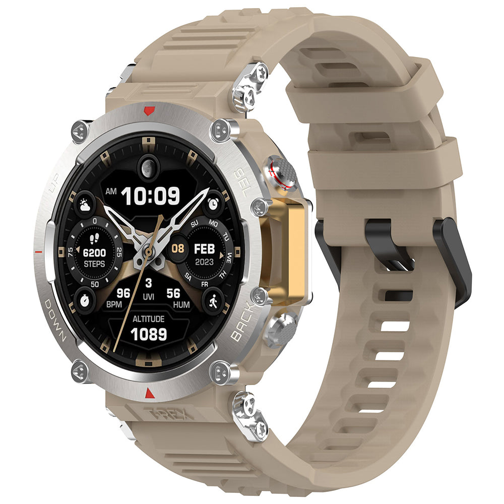 Curea Techsuit W067 pentru Amazfit T-Rex Ultra, Bej