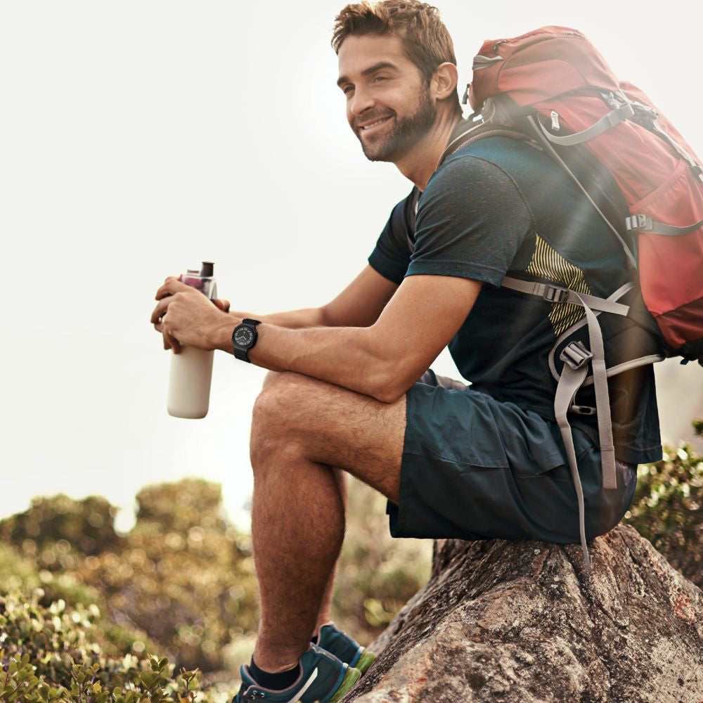 Curea Techsuit W068 pentru Samsung Galaxy Watch Ultra, Portocalie Neagra