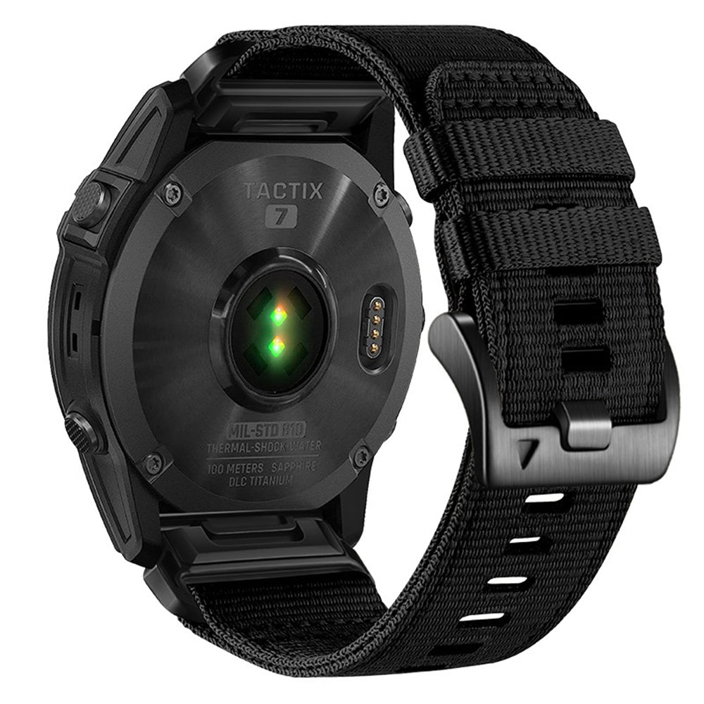 Curea Techsuit W070 pentru Garmin Instinct / Approach / Fenix Watch Series, 20mm, Neagra