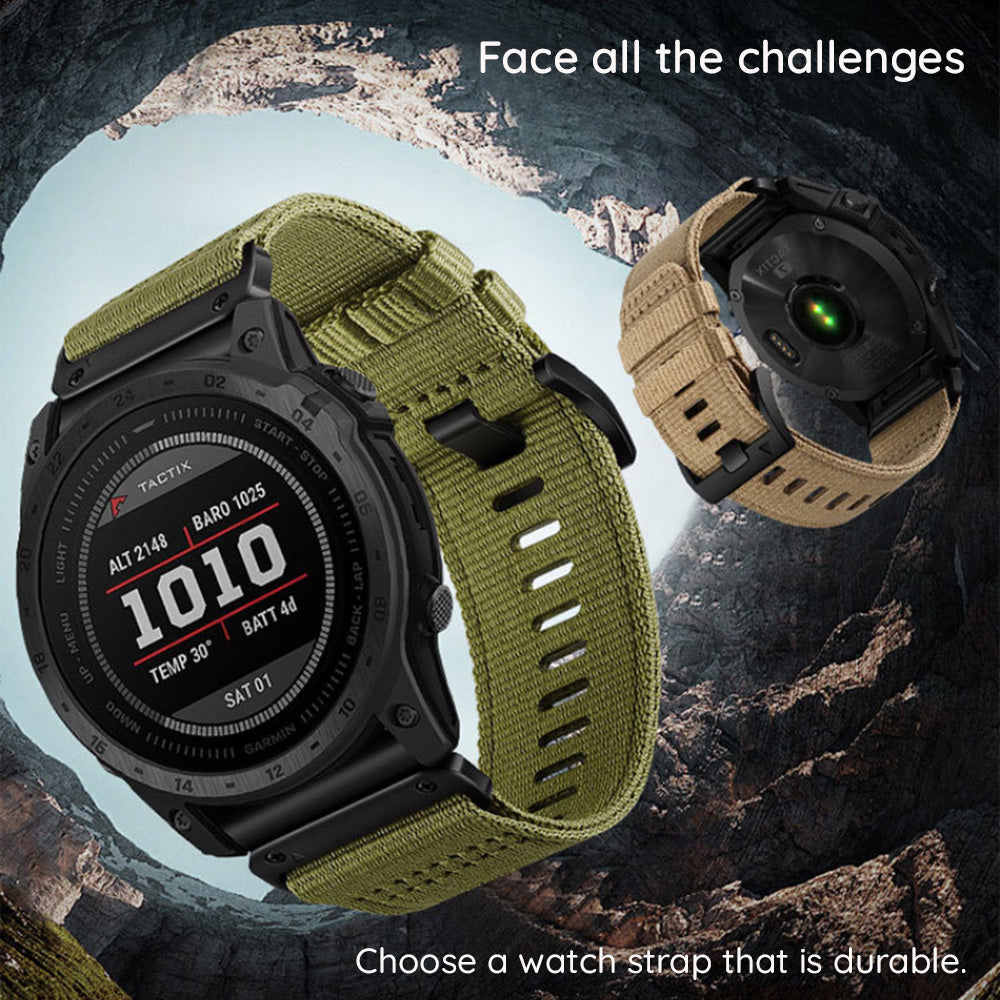 Curea Techsuit W070 pentru Garmin Instinct / Approach / Fenix Watch Series, 20mm, Portocalie