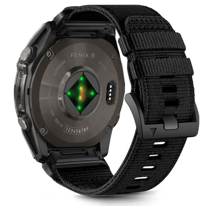 Curea Techsuit W070 pentru Garmin Watch Fenix / Forerunner / Approach Series, 22mm, Neagra