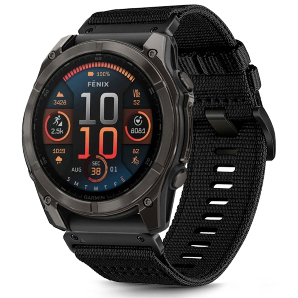 Curea Techsuit W070 pentru Garmin Watch Fenix / Forerunner / Approach Series, 22mm, Neagra