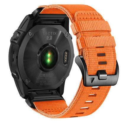 Curea Techsuit W070 pentru Garmin Watch Fenix / Forerunner / Approach Series, 22mm, Portocalie