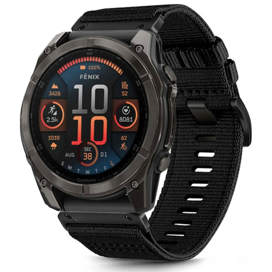 Curea Techsuit W070 pentru Garmin Watch Fenix Series, 26mm, Neagra