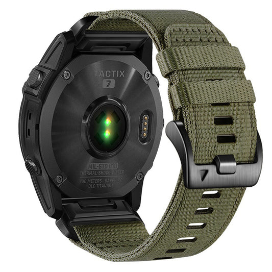 Curea Techsuit W070 pentru Garmin Watch Fenix Series, 26mm, Verde Inchis