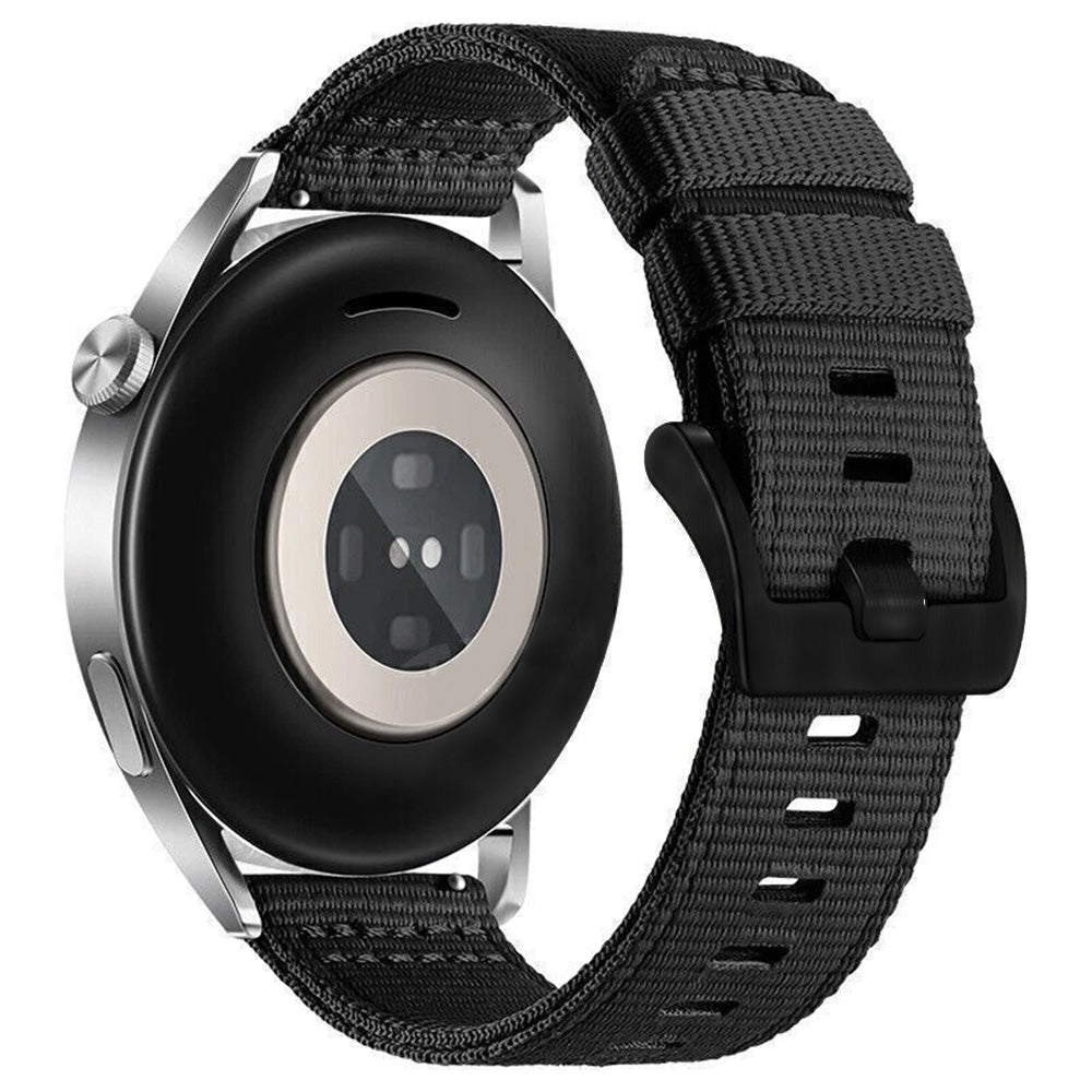 Curea Techsuit W070 pentru Samsung Galaxy Watch / Huawei Watch Series, 20mm, Neagra