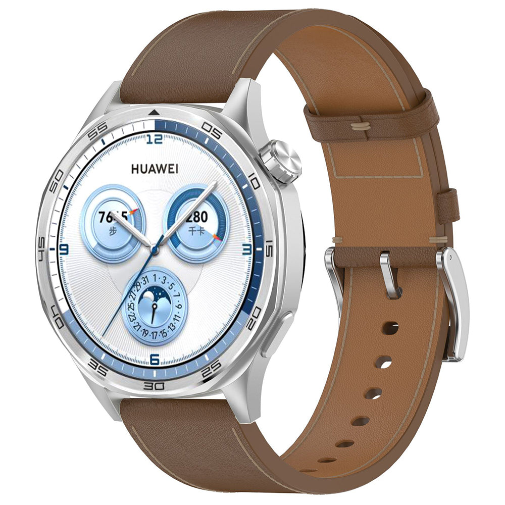 Curea Techsuit W073 pentru Samsung Galaxy Watch / Huawei Watch Series, 22mm, Maro