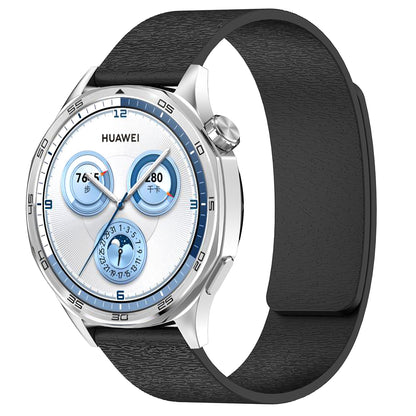 Curea Techsuit W074 pentru Samsung Galaxy Watch / Huawei Watch Series, 22mm, Neagra