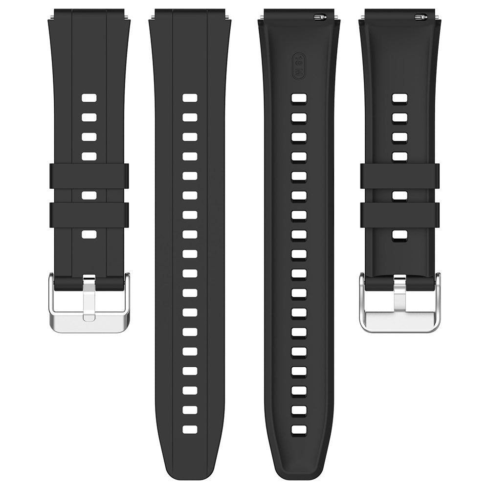 Curea Techsuit W075 pentru Huawei Watch / Garmin Watch Series, 18mm, Neagra