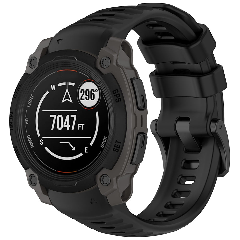 Curea Techsuit W076 pentru Garmin Instinct E 40mm, Neagra