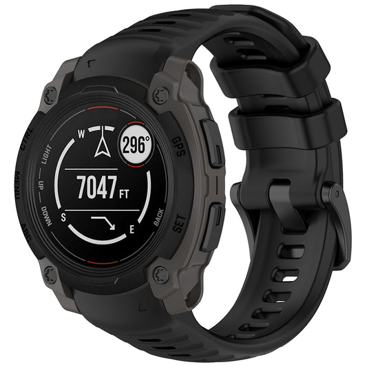 Curea Techsuit W076 pentru Garmin Instinct E 45mm, Neagra