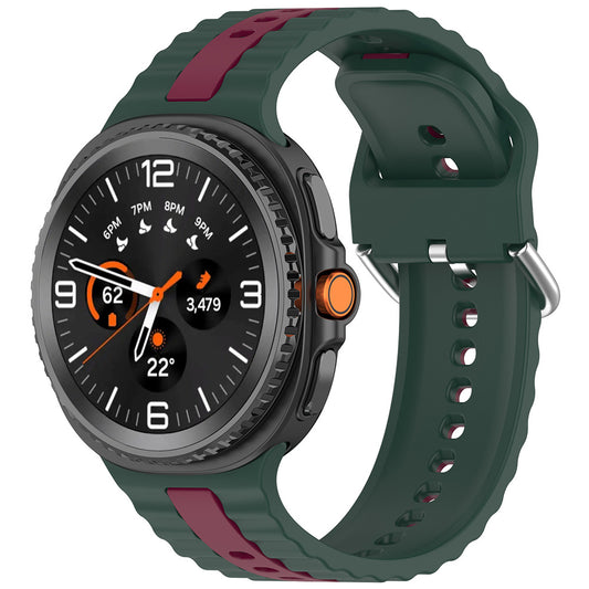 Curea Techsuit W078 pentru Samsung Galaxy Watch 8 Classic / Watch8 44mm / Watch 8 40mm, Verde Inchis