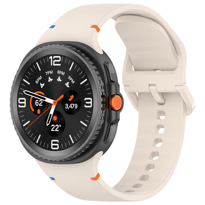 Curea Techsuit W079 pentru Samsung Galaxy Watch 8 Classic / Watch8 44mm / Watch 8 40mm, Bej