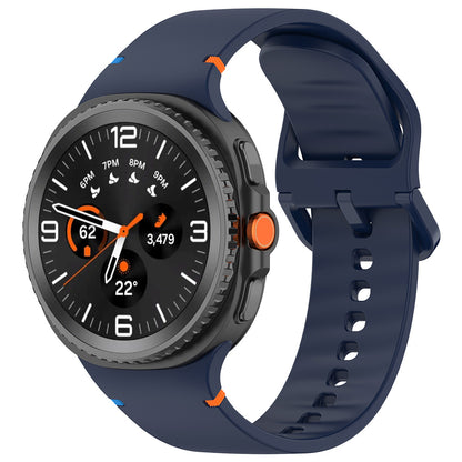 Curea Techsuit W079 pentru Samsung Galaxy Watch 8 Classic / Watch8 44mm / Watch 8 40mm, Bleumarin