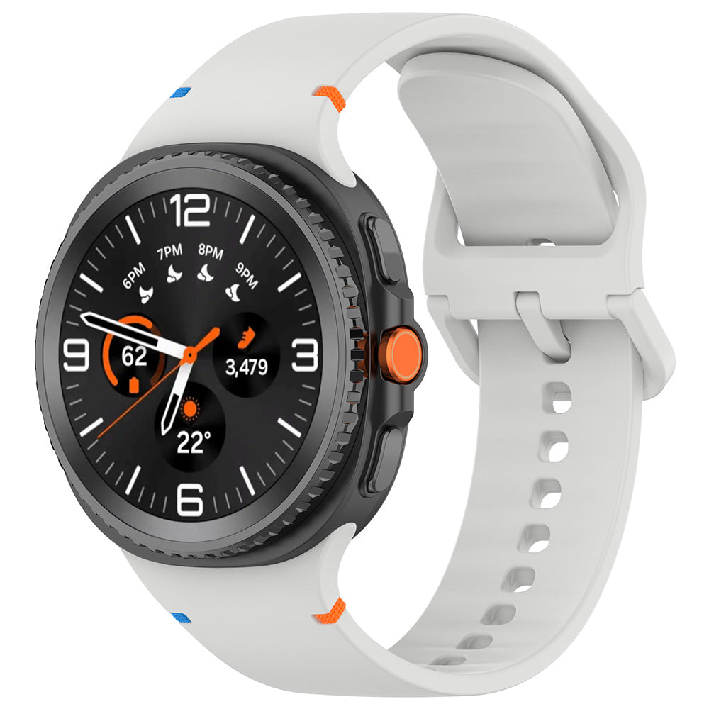 Curea Techsuit W079 pentru Samsung Galaxy Watch 8 Classic / Watch8 44mm / Watch 8 40mm, Gri