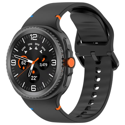 Curea Techsuit W079 pentru Samsung Galaxy Watch 8 Classic / Watch8 44mm / Watch 8 40mm, Neagra