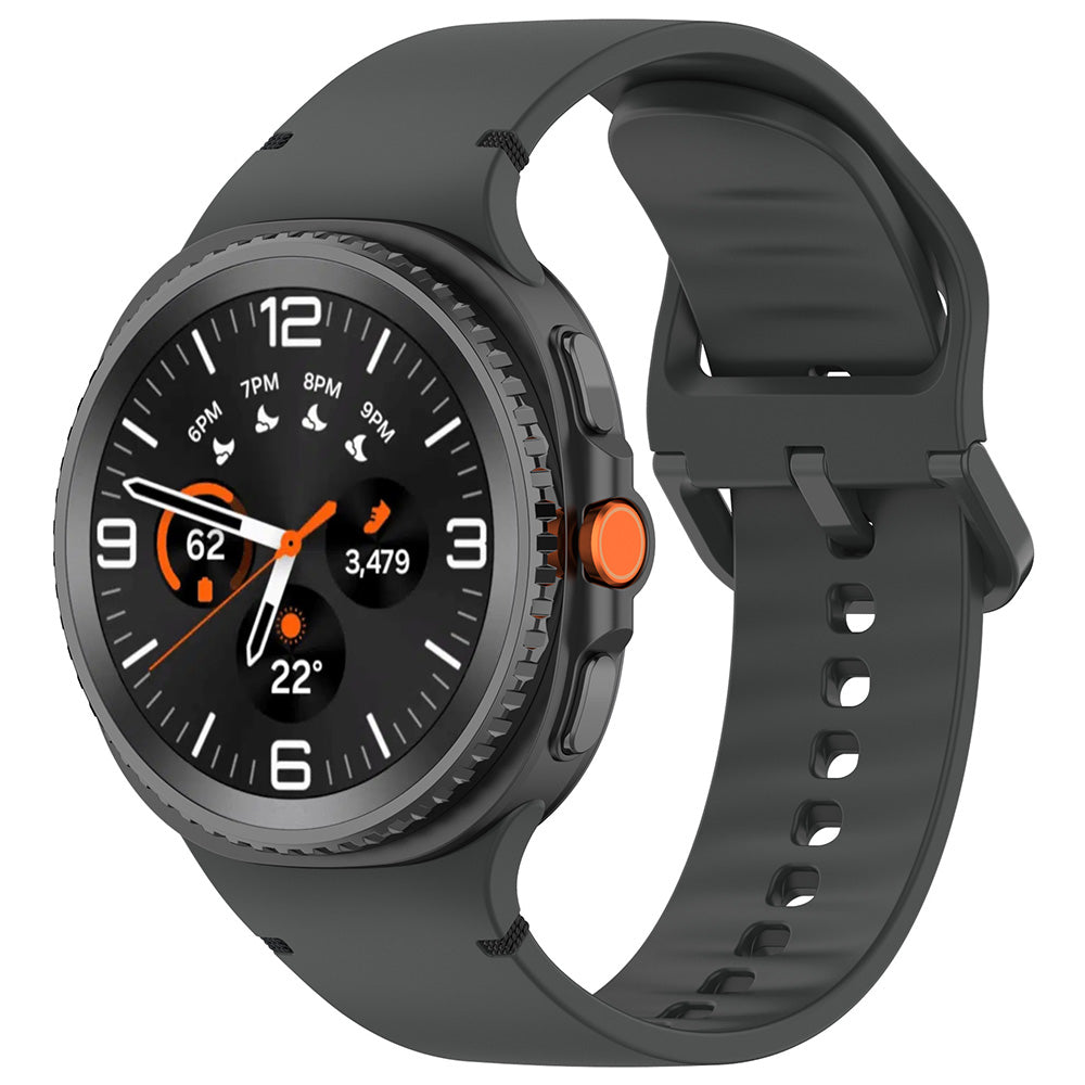 Curea Techsuit W079 pentru Samsung Galaxy Watch 8 Classic / Watch8 44mm / Watch 8 40mm, Neagra Grafit