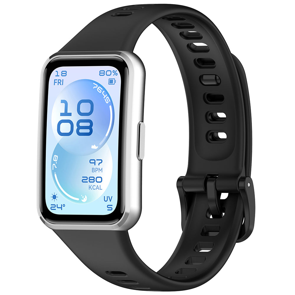 Curea Techsuit W081 pentru Huawei Band 11 / 11 Pro, Neagra