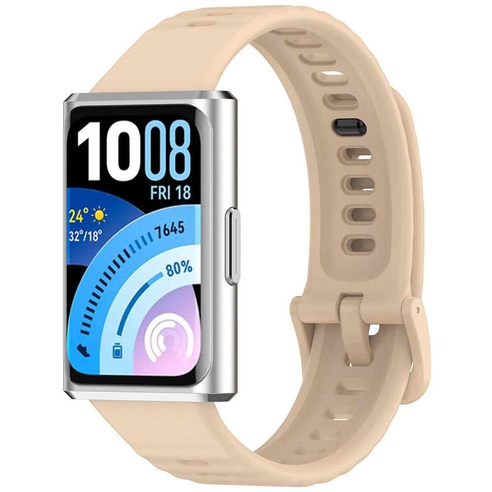 Curea Techsuit W082 pentru Huawei Band 11 / 11 Pro, Bej