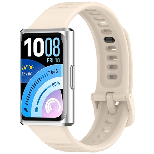 Curea Techsuit W082 pentru Huawei Band 11 / 11 Pro, Crem
