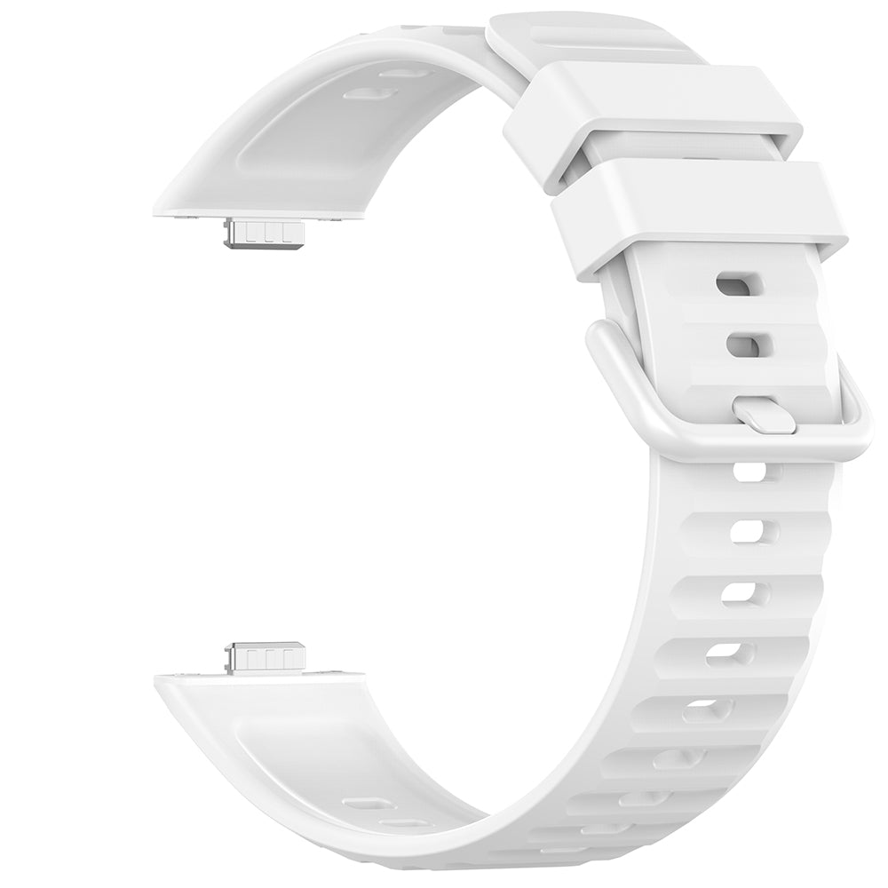 Curea Techsuit W082 pentru Huawei Watch Fit 5 Pro, Alba