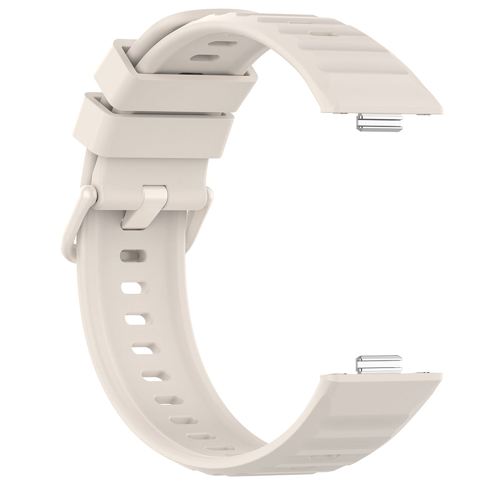 Curea Techsuit W082 pentru Huawei Watch Fit 5 Pro, Crem