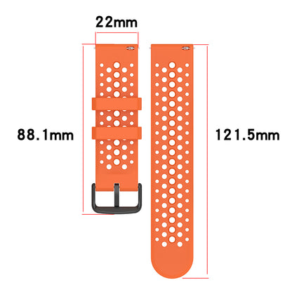 Curea Techsuit W083 pentru Amazfit Watch / Samsung Watch Series, 22mm, Alba