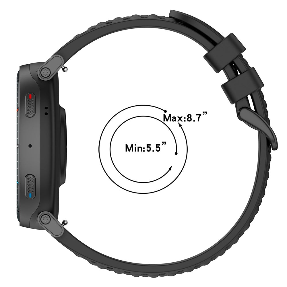 Curea Techsuit W083 pentru Amazfit Watch / Samsung Watch Series, 22mm, Alba