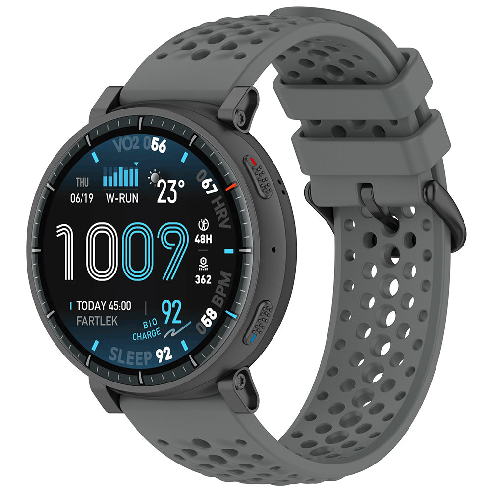 Curea Techsuit W083 pentru Amazfit Watch / Samsung Watch Series, 22mm, Gri