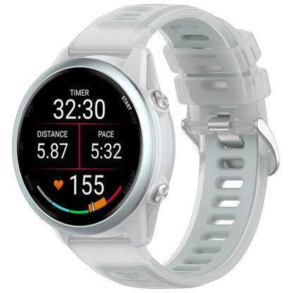Curea Techsuit W084 pentru Samsung Galaxy Watch / Huawei Watch Series, 20mm, Alba