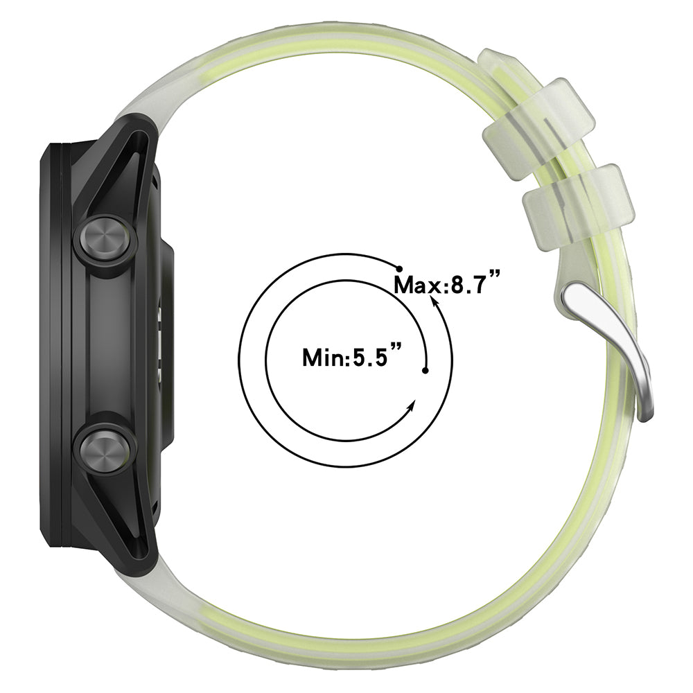 Curea Techsuit W084 pentru Samsung Galaxy Watch / Huawei Watch Series, 20mm, Alba
