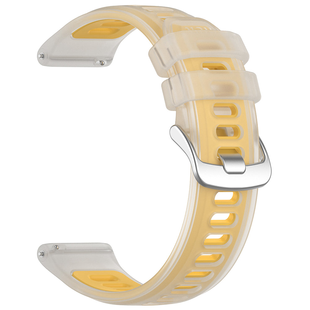 Curea Techsuit W084 pentru Samsung Galaxy Watch / Huawei Watch Series, 20mm, Galbena