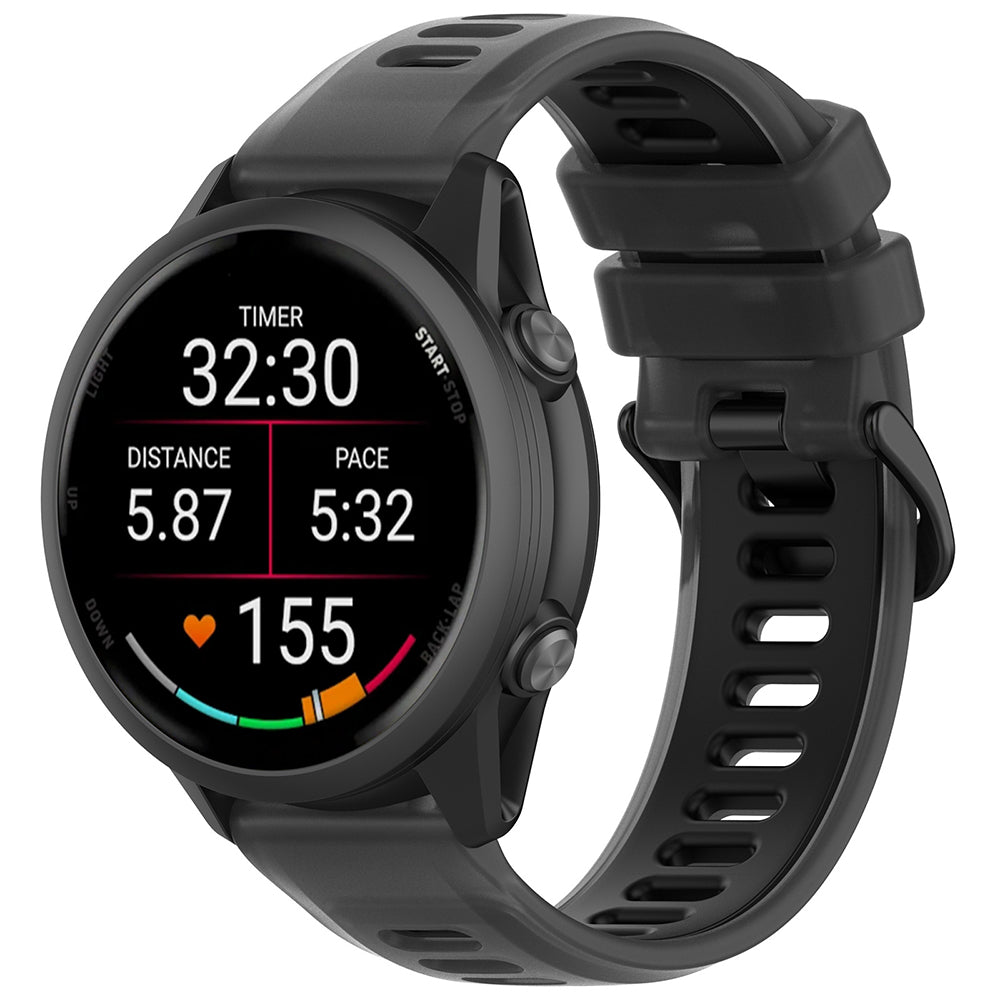Curea Techsuit W084 pentru Samsung Galaxy Watch / Huawei Watch Series, 20mm, Neagra