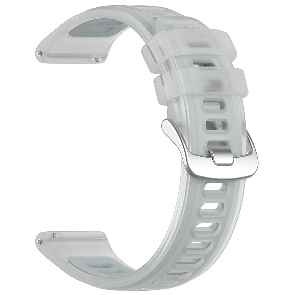 Curea Techsuit W084 pentru Samsung Galaxy Watch / Huawei Watch Series, 22mm, Alba