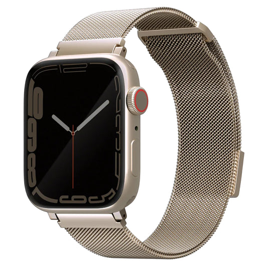 Curea UNIQ Dante pentru Apple Watch 42mm / 41mm / 40mm / 38 Series, Aurie